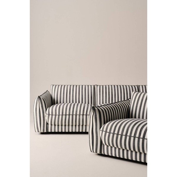 Černobílá pohovka 264 cm Molton – Jotex-image-2