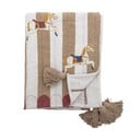 Bílo-hnědá deka 130x160 cm Merry-go-round – Bloomingville