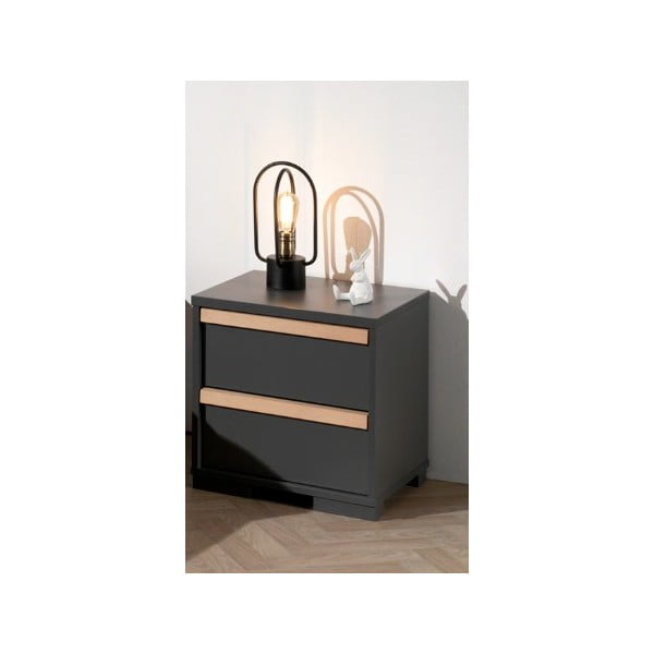 Tmavě šedý dětský noční stolek London – Vipack-image-3