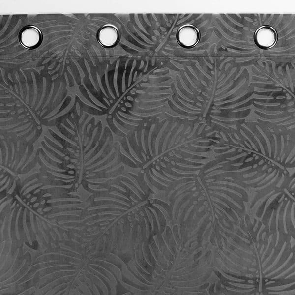 Antracitový sametový závěs 140x240 cm Analia – douceur d'intérieur-image-2