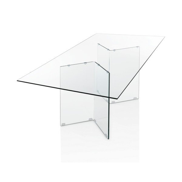 Skleněný jídelní stůl 90x180 cm Kaya – Tomasucci-image-4