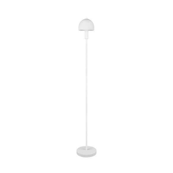 Bílá stojací lampa se skleněným stínidlem (výška 120 cm) Glenn – Trio