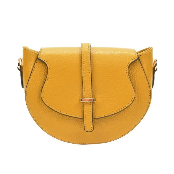 Žlutá dámská kožená kabelka Roberta M Ancona