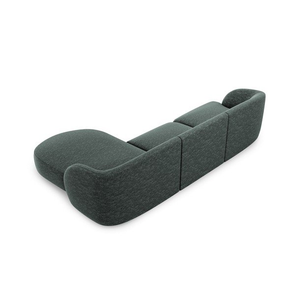 Tmavě zelená rohová pohovka (pravý roh) Miley – Micadoni Home-image-3