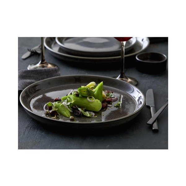 Černý dezertní  talíř z kameniny ø 21 cm Gastro Grey/Grey – Bitz-image-2