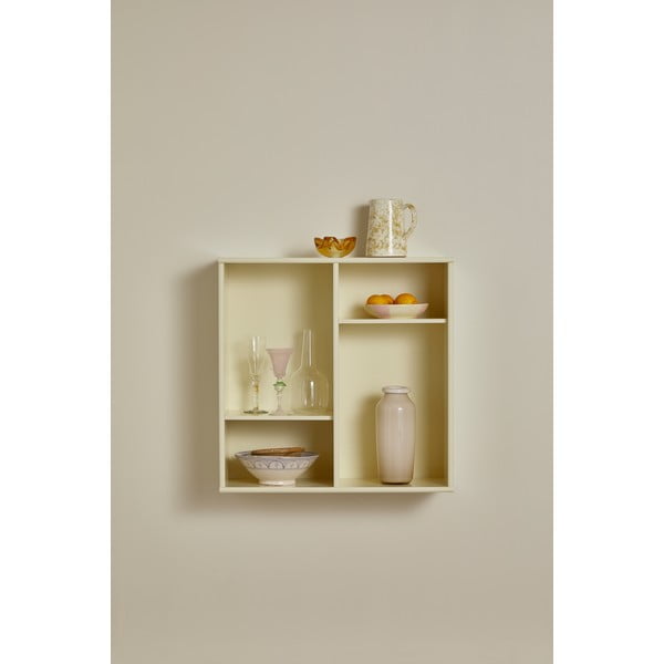 Světle žlutá závěsná knihovna 70x70 cm Mistral – Hammel Furniture-image-3