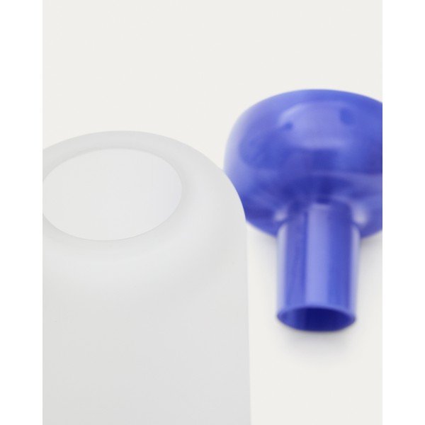 Modrá skleněná váza (výška 30,5 cm) Kelse – Kave Home-image-2