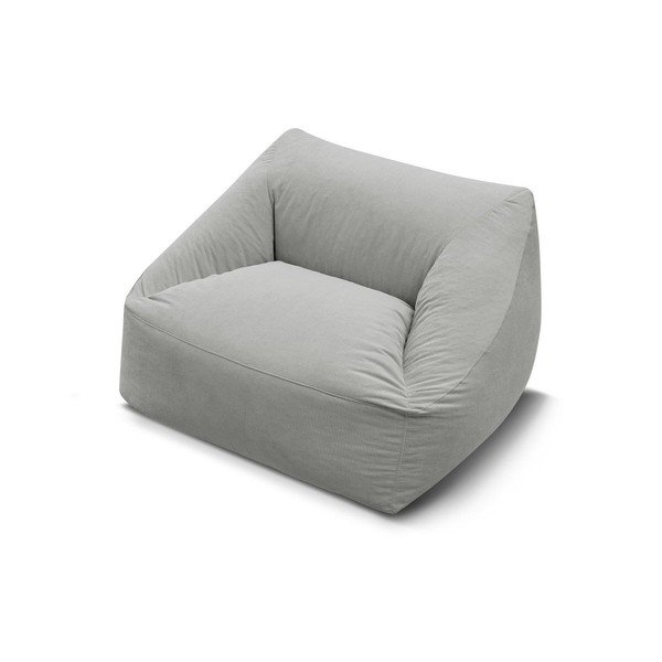 Světle šedý manšestrový sedací vak Lilibet – Bobochic Paris-image-4