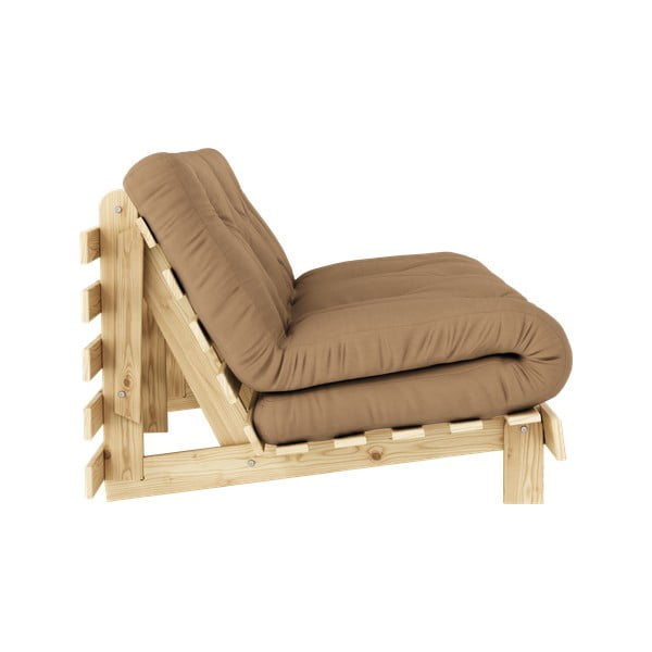 Hnědá rozkládací pohovka 160 cm Roots - Karup Design-image-4