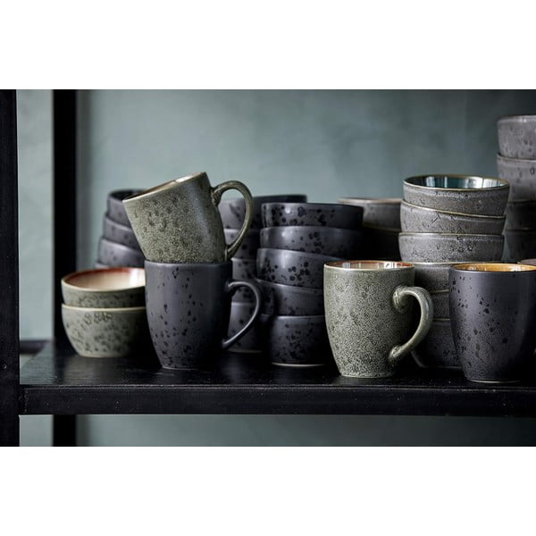 Černý/jantarový keramický hrnek 300 ml Black/Amber – Bitz-image-2