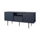 Tmavě modrý TV stolek 180x79x50 cm Bau – noo.ma