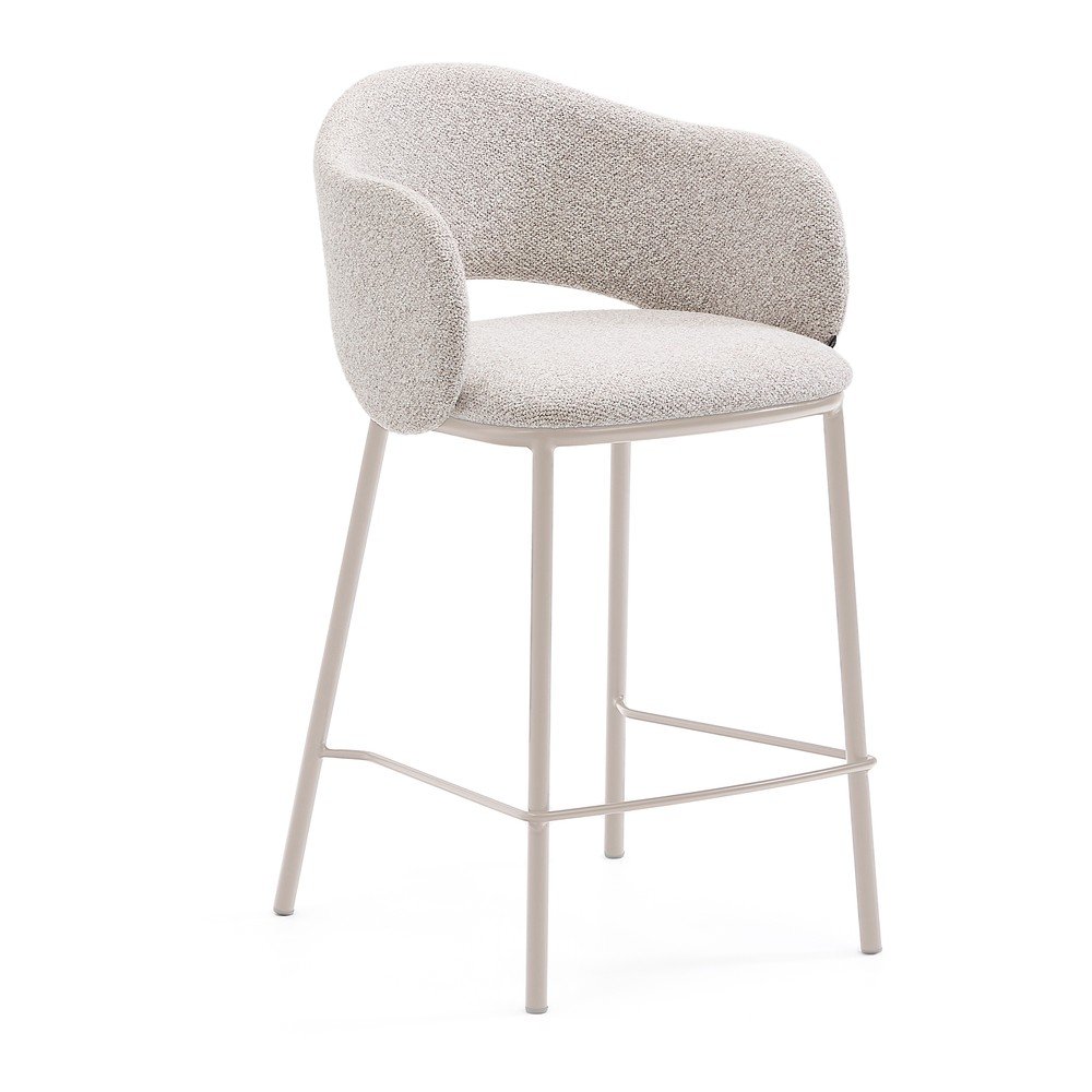 Barová židle slonovinová (výška sedáku 65 cm) Maina – Kave Home