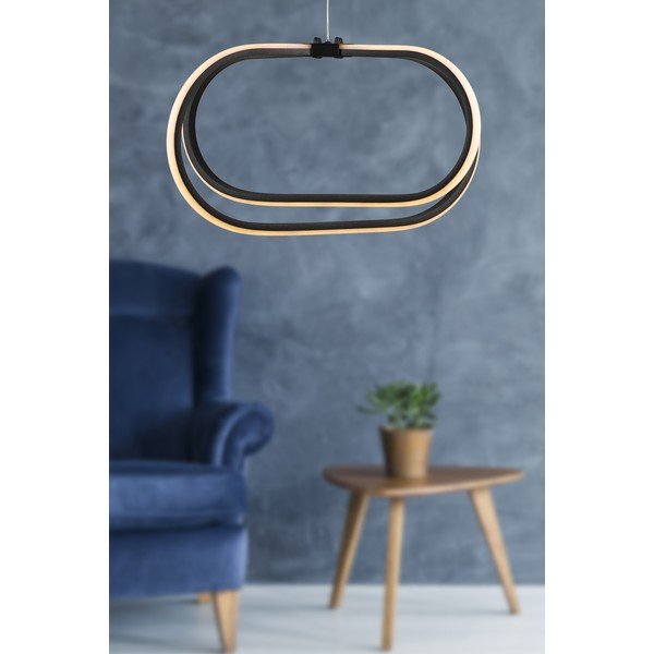 Černé kovové LED závěsné svítidlo ø 42 cm Loca – Squid Lighting-image-1