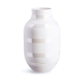 Bílá kameninová váza Kähler Design Omaggio, výška 30,5 cm