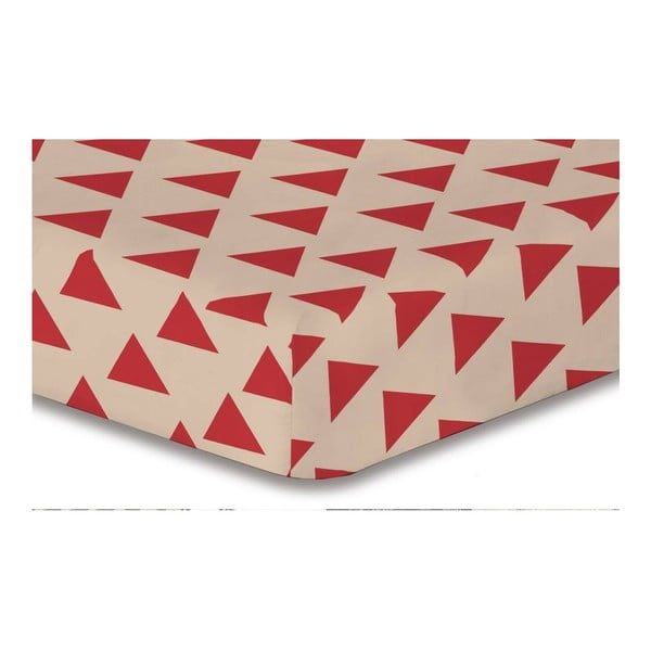 Prostěradlo z mikrovlákna DecoKing Hypnosis Triangles Cintia, 220 x 240 cm