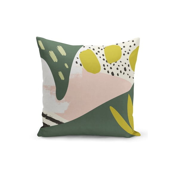 Polštář s výplní Kate Louise Green Deco, 43 x 43 cm