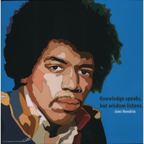 Obraz Jimi Hendrix - Knowledge speaks