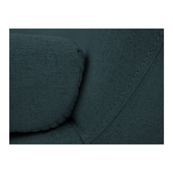 Tmavě modré křeslo s hnědými nohami Mazzini Sofas Piemont-image-4