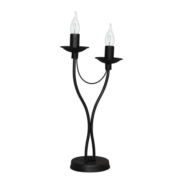 Černá stolní lampa Glimte Spirit, výška 47 cm