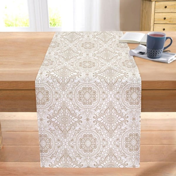 Běhoun na stůl 40x130 cm Beige Mandala – Mila Home-image-1