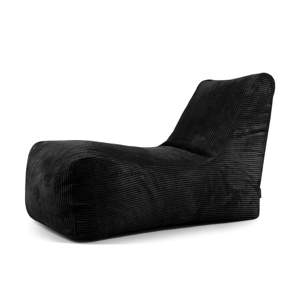 Černý manšestrový sedací vak Lounge – SLOWDOWN