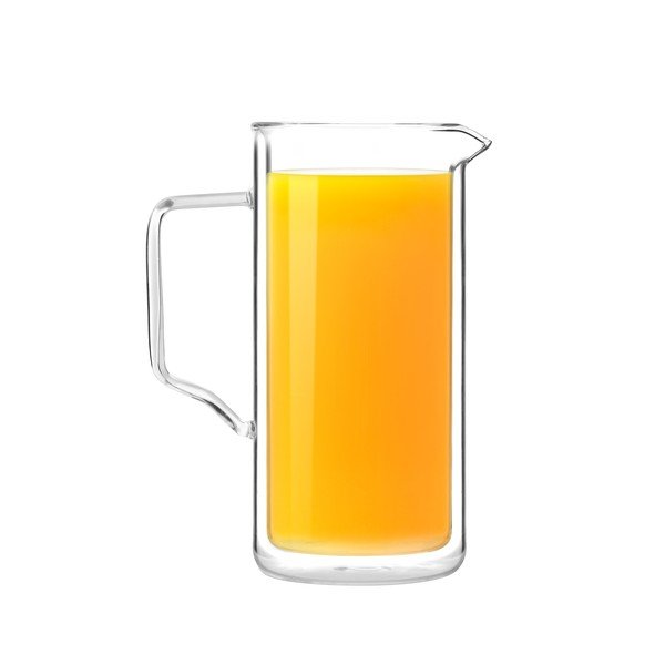 Dvoustěnný džbán z borosilikátového skla Vialli Design, 1 l-image-3