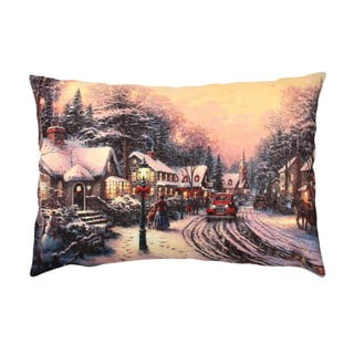 Polštář Christmas Road In A Village, 43 x 48 cm