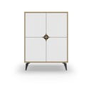 Skříňka v dekoru dubu v bílo-přírodní barvě 90x120 cm Nola – Marckeric