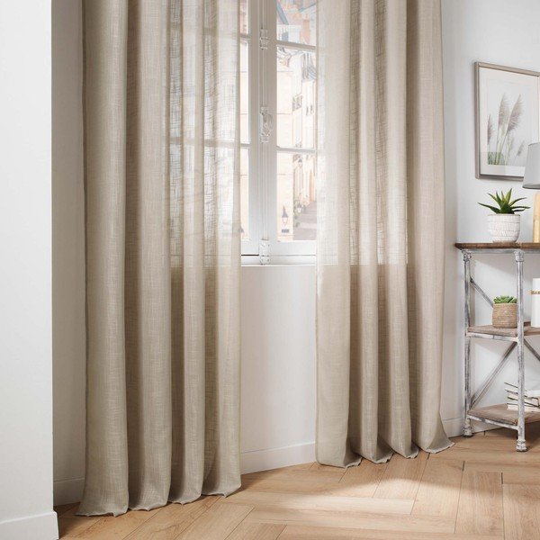 Hnědá záclona 140x280 cm Haltona – douceur d'intérieur-image-4