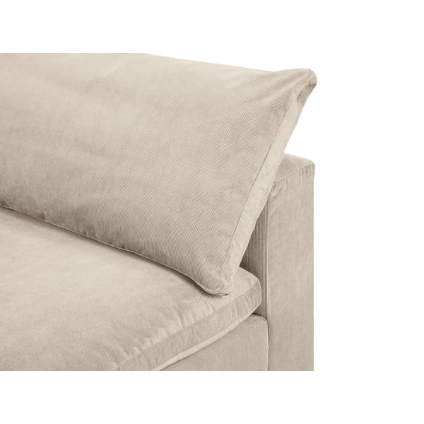 Béžová oboustranná rohová část modulární manšestrové pohovky Windsor & Co Sofas Galaxy-image-1