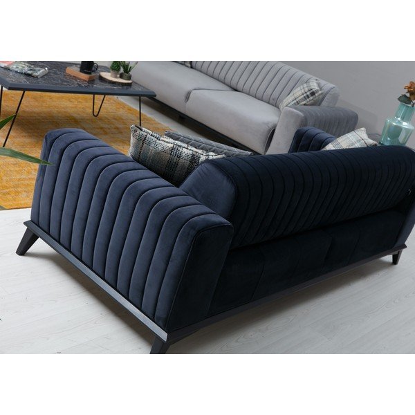 Tmavě modrá pohovka 220 cm Lisa – Balcab Home-image-1
