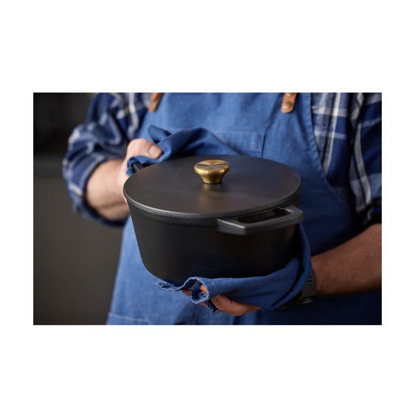 Litinový hrnec s pokličkou na indukci 3,6 l – Holm-image-1