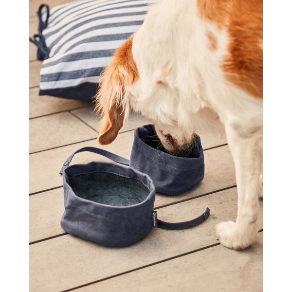 Textilní skládací cestovní miska pro psa 2 ks ø 16 cm Trufa – Kave Home-image-1