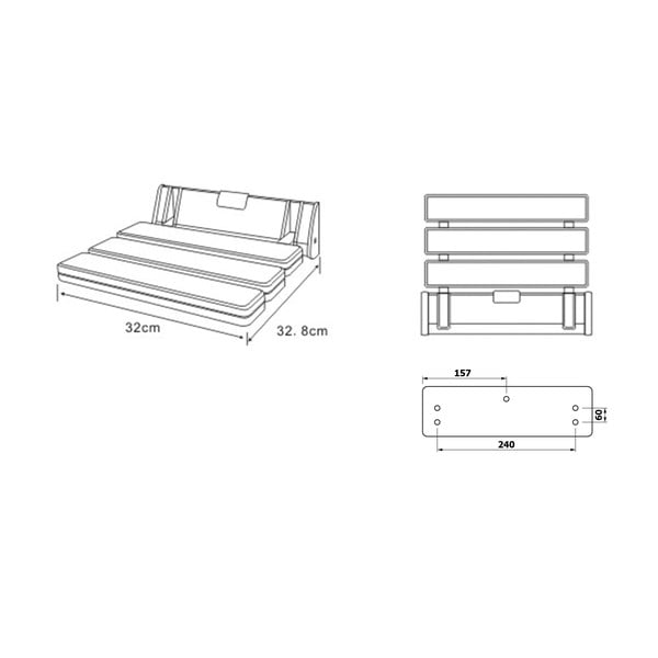 Sedátko do sprchy Aqualine Handicap – Sapho-image-1