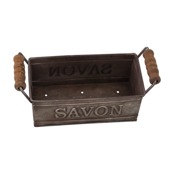 Tmavě šedá kovová mýdlenka – Antic Line-image-2