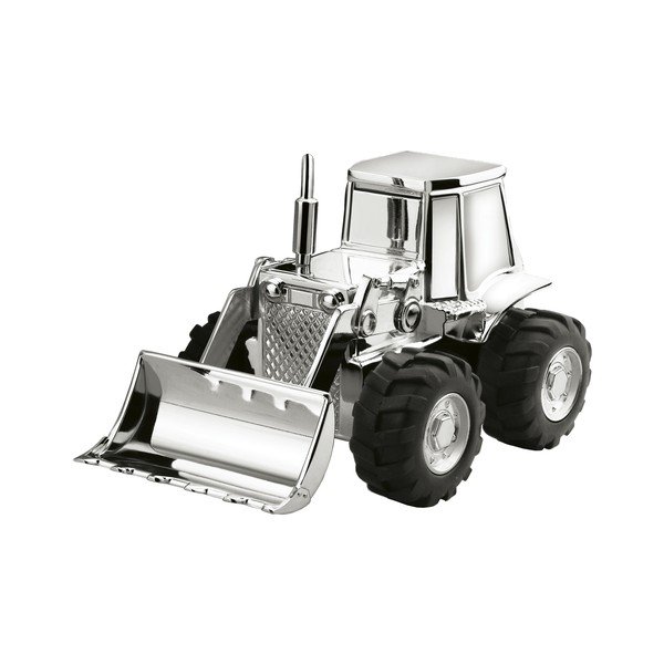 Kasička Traktor, postříbřená
