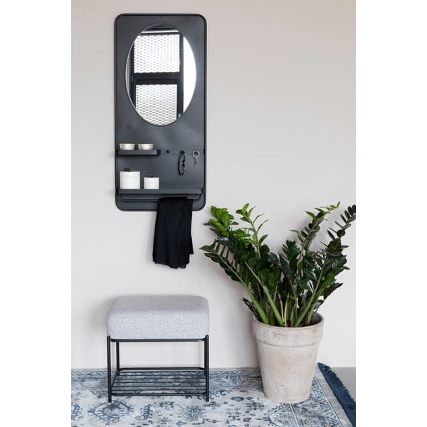 Světle šedý taburet Milou – White Label-image-3