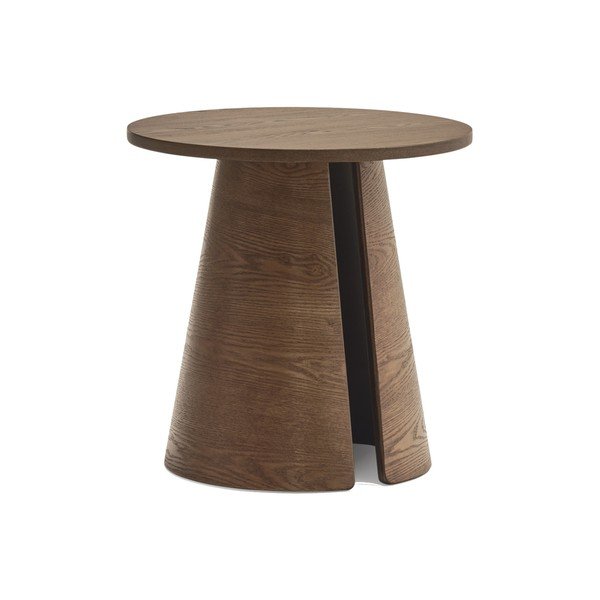 Kulatý odkládací stolek v dekoru jasanu ø 50 cm Cep – Teulat-image-1