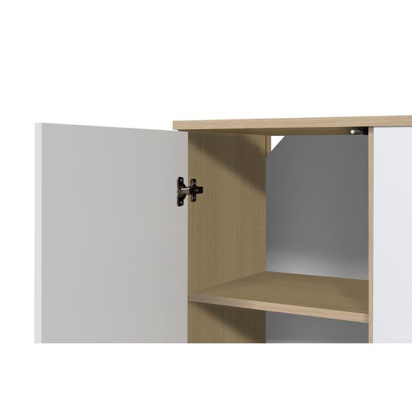 Bílá komoda TemaHome Albi, šířka 190 cm-image-1