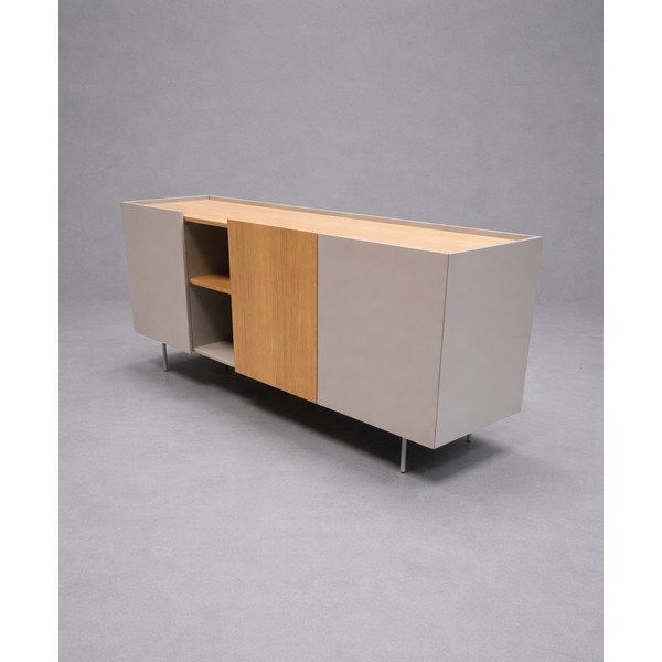 Béžová komoda dekor dub 180x78x45 cm Otto - II. jakost – Teulat-image-3