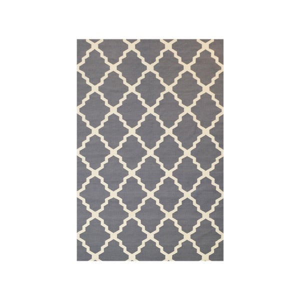 Vlněný koberec Kilim Jasmina Grey, 200x290 cm