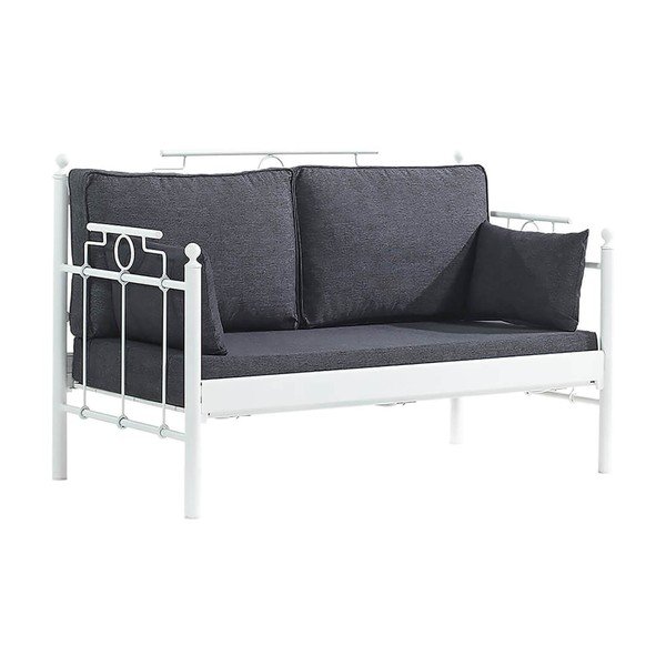 Zahradní lounge set v bílé a tmavě šedé barvě pro 4 Hatkus – Floriane Garden-image-3