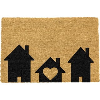 Rohožka z přírodního kokosového vlákna Artsy Doormats Home is Where, 40 x 60 cm