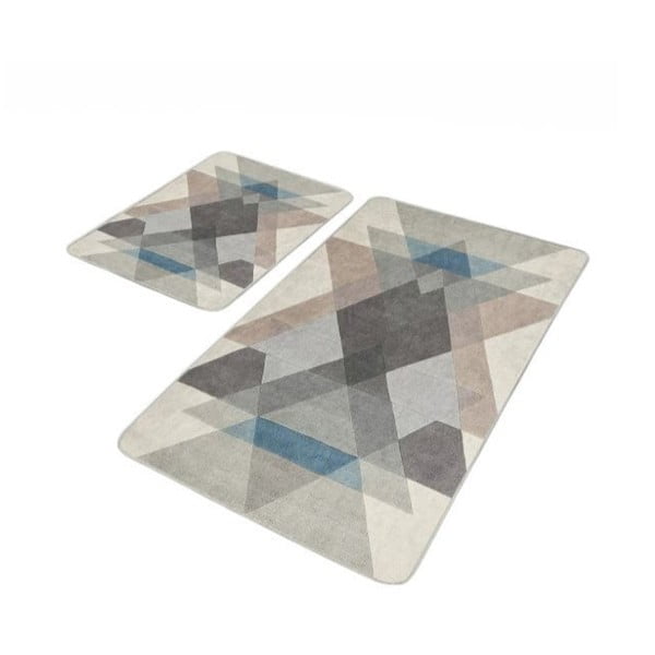 Sametové koupelnové předložky v sadě 2 ks 60x100 cm – Mila Home