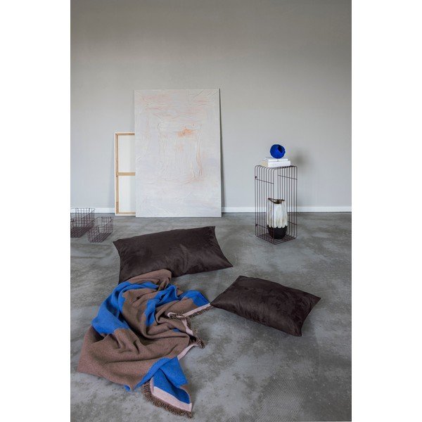 Vínová/modrá televizní deka z recyklované bavlny 130x175 cm Studio – Mette Ditmer Denmark-image-3