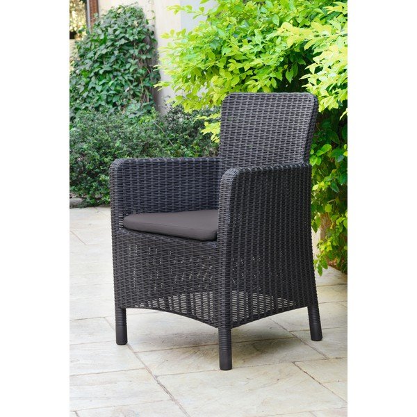 Antracitové plastové zahradní křeslo Trenton – Keter-image-4