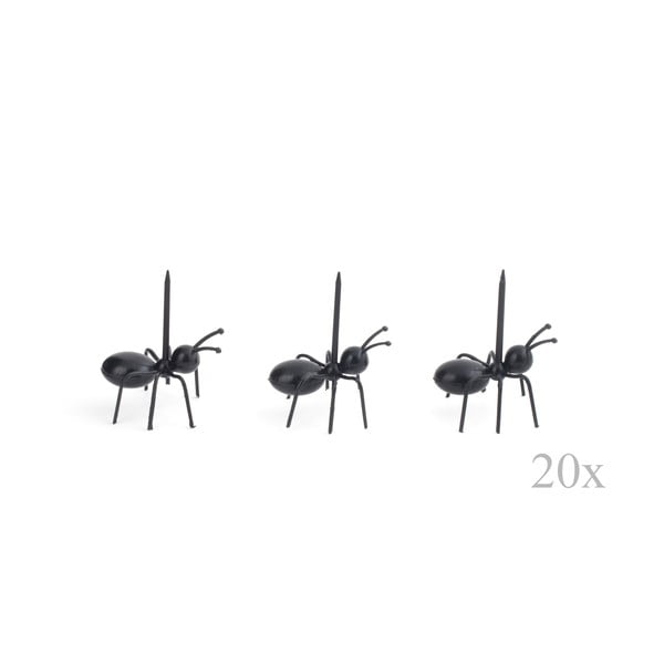 Sada 20 párátek k servírování Kikkerland Ants
