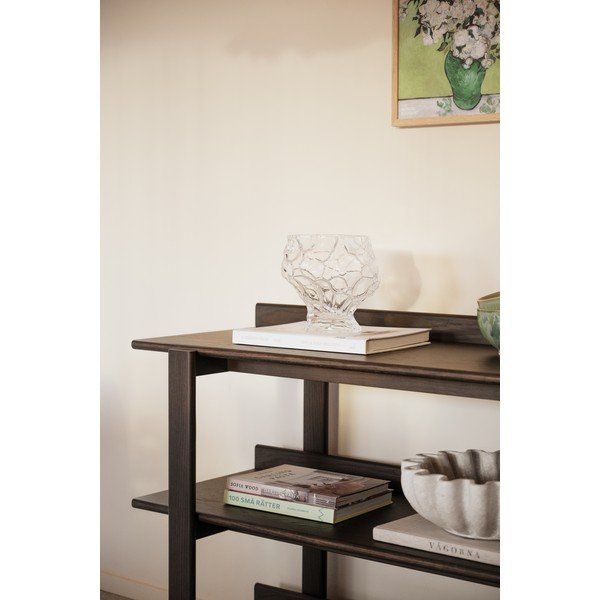 Konzolový stolek s deskou v dubovém dekoru v tmavě přírodní barvě 43x150 cm Kilian – Rowico-image-3