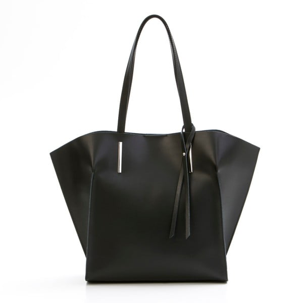 Černá kožená kabelka Mila Blu Cervino
