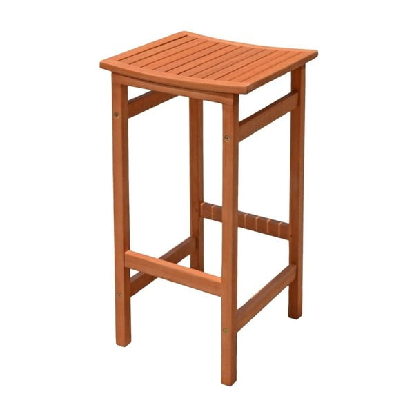 Hnědé dřevěné zahradní barové židle v sadě 2 ks Palmdale – Garden Pleasure-image-1